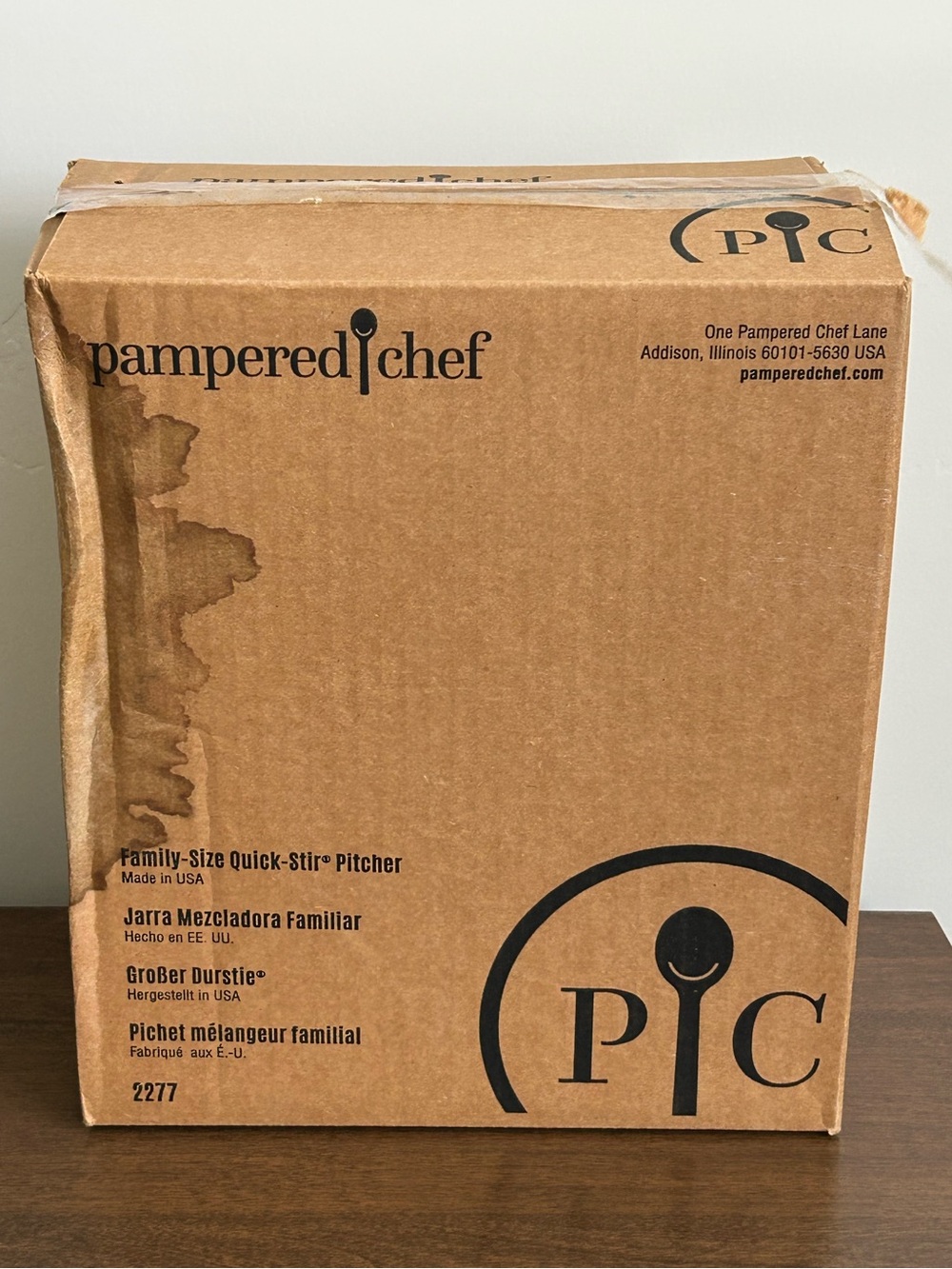 PAMPERED CHEF FAMILY SIZE QUICK STIR PITCHER 4 QUARTS #2277 NIB